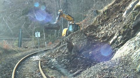 Erdrutsch blockiert Schmalspurbahn zum Brocken