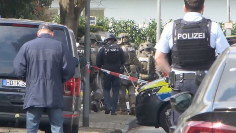Die Einsatzstelle in Mannheim