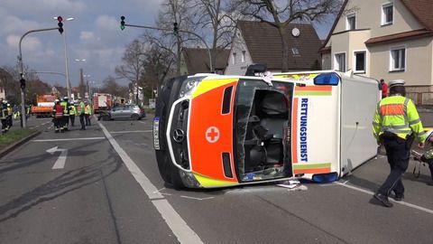 Blick auf die Unfallstelle