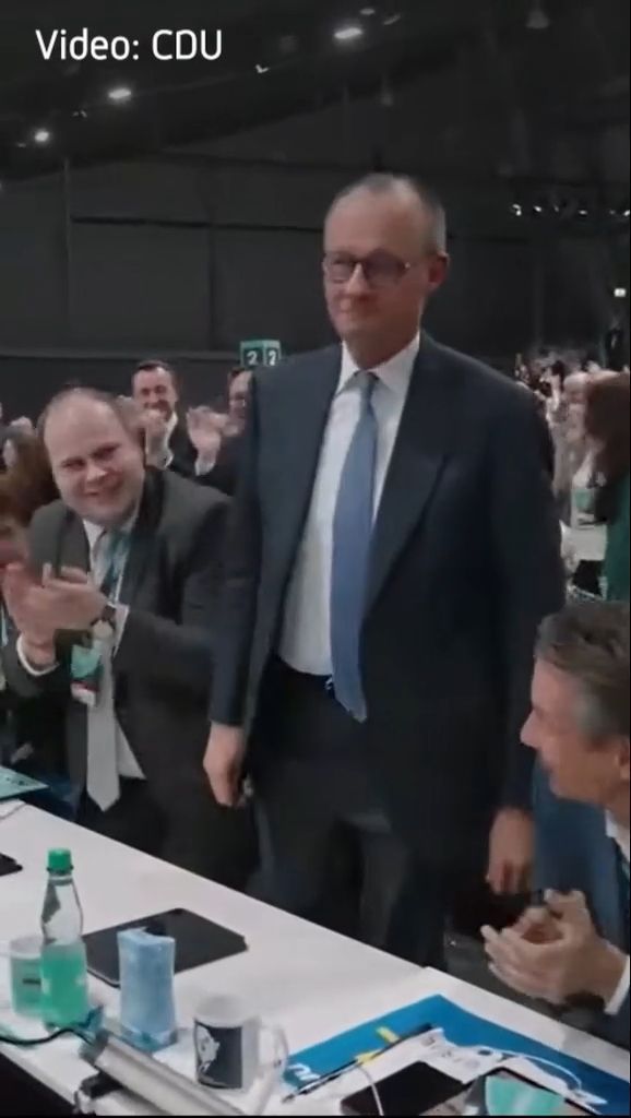 Video: Überraschend gutes Ergebnis: CDU wählt Merz zum dritten Mal zum Vorsitzenden