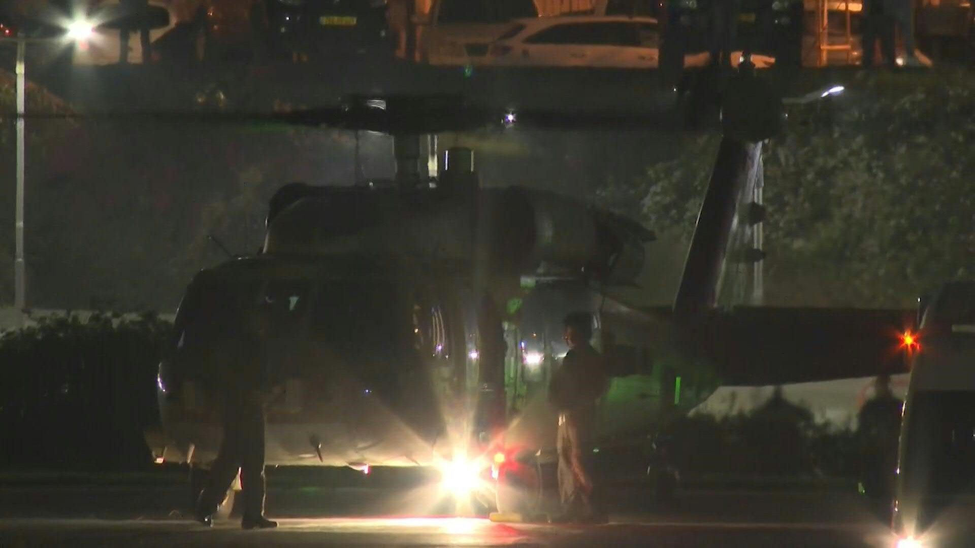 Helicopter carrying released hostages land at Israel hospital