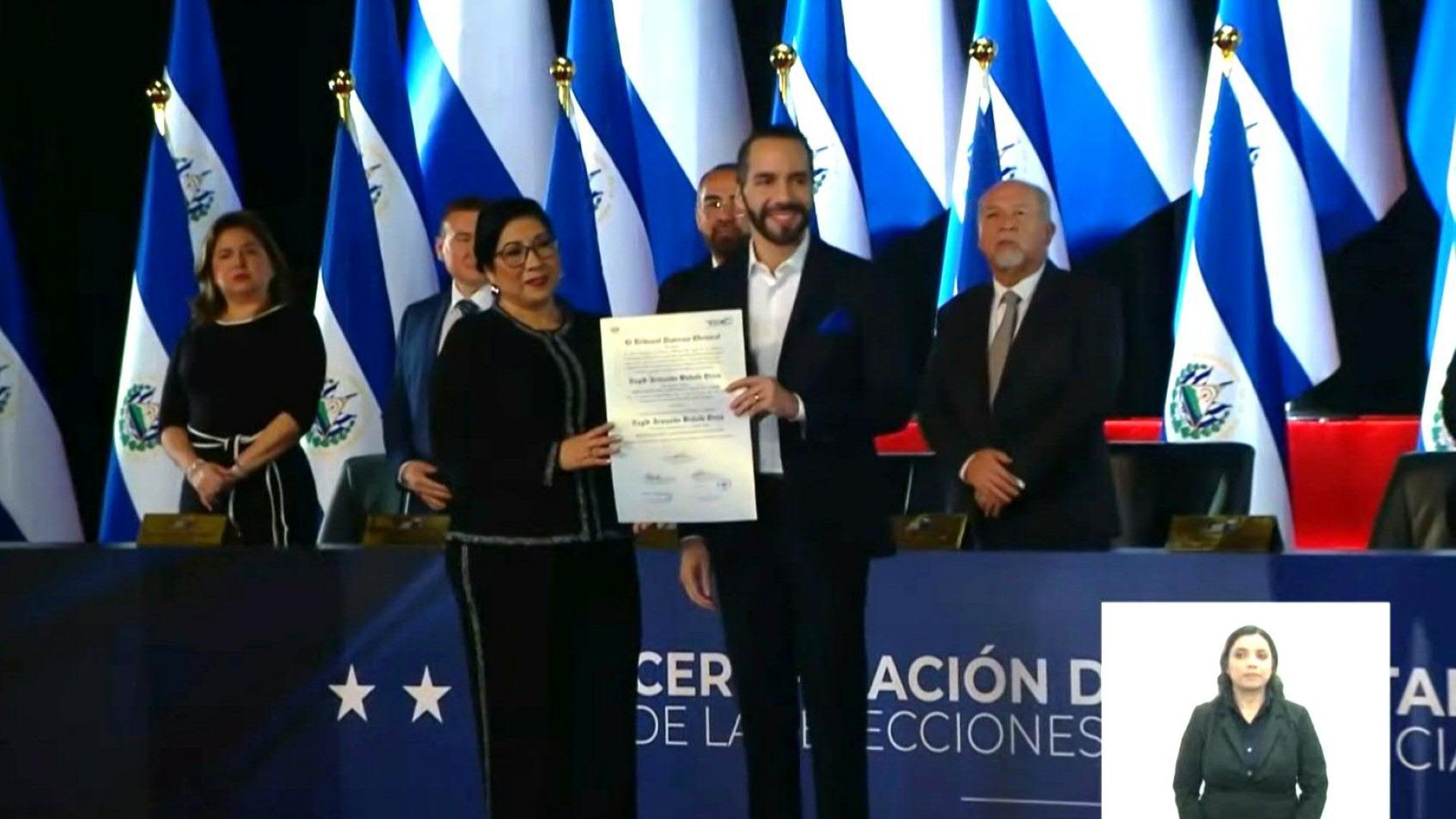 Bukele receives credentials as re-elected president of El Salvador