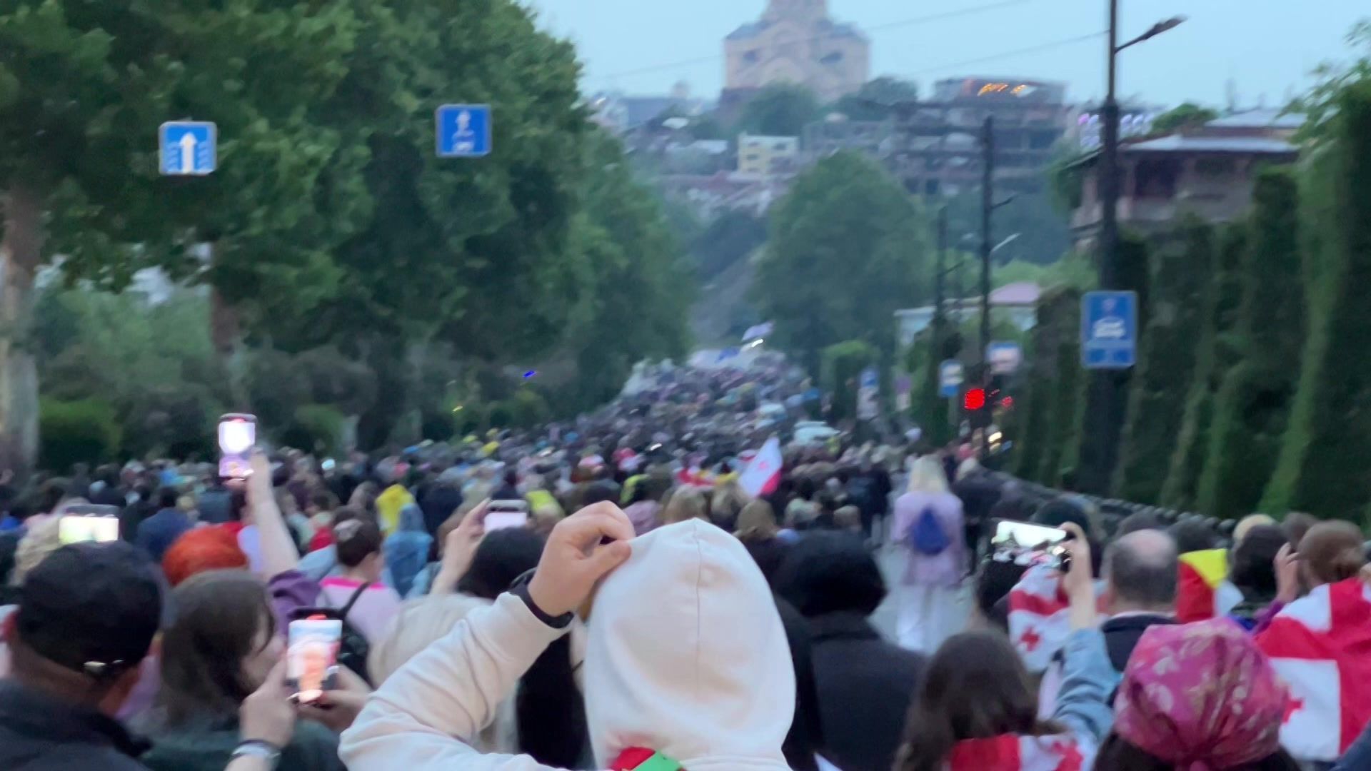 Protesters in Tbilisi begin fresh rally against 'foreign influence' bill