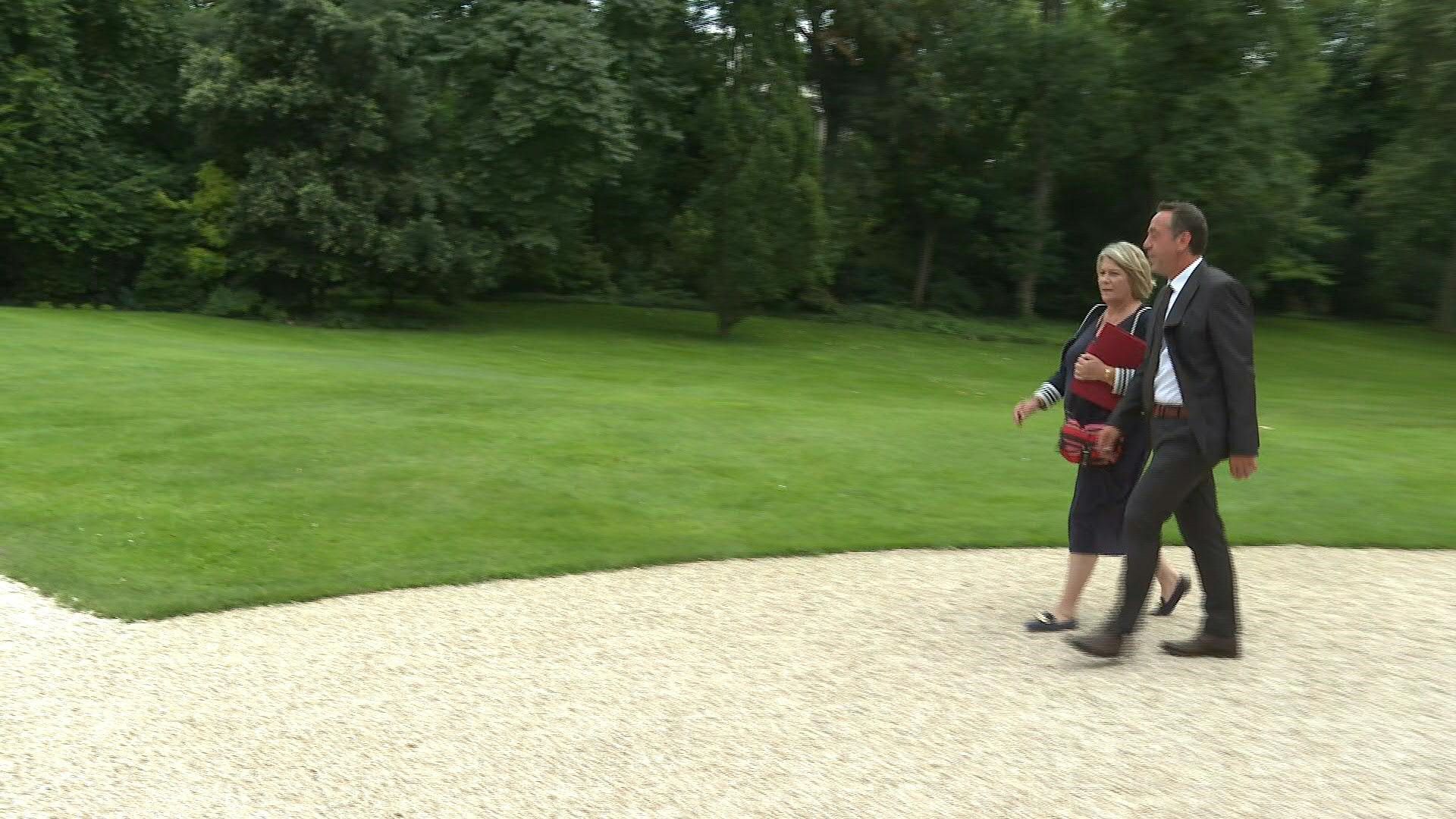 Consultations for Matignon: Radical left party representatives at Elysée Palace