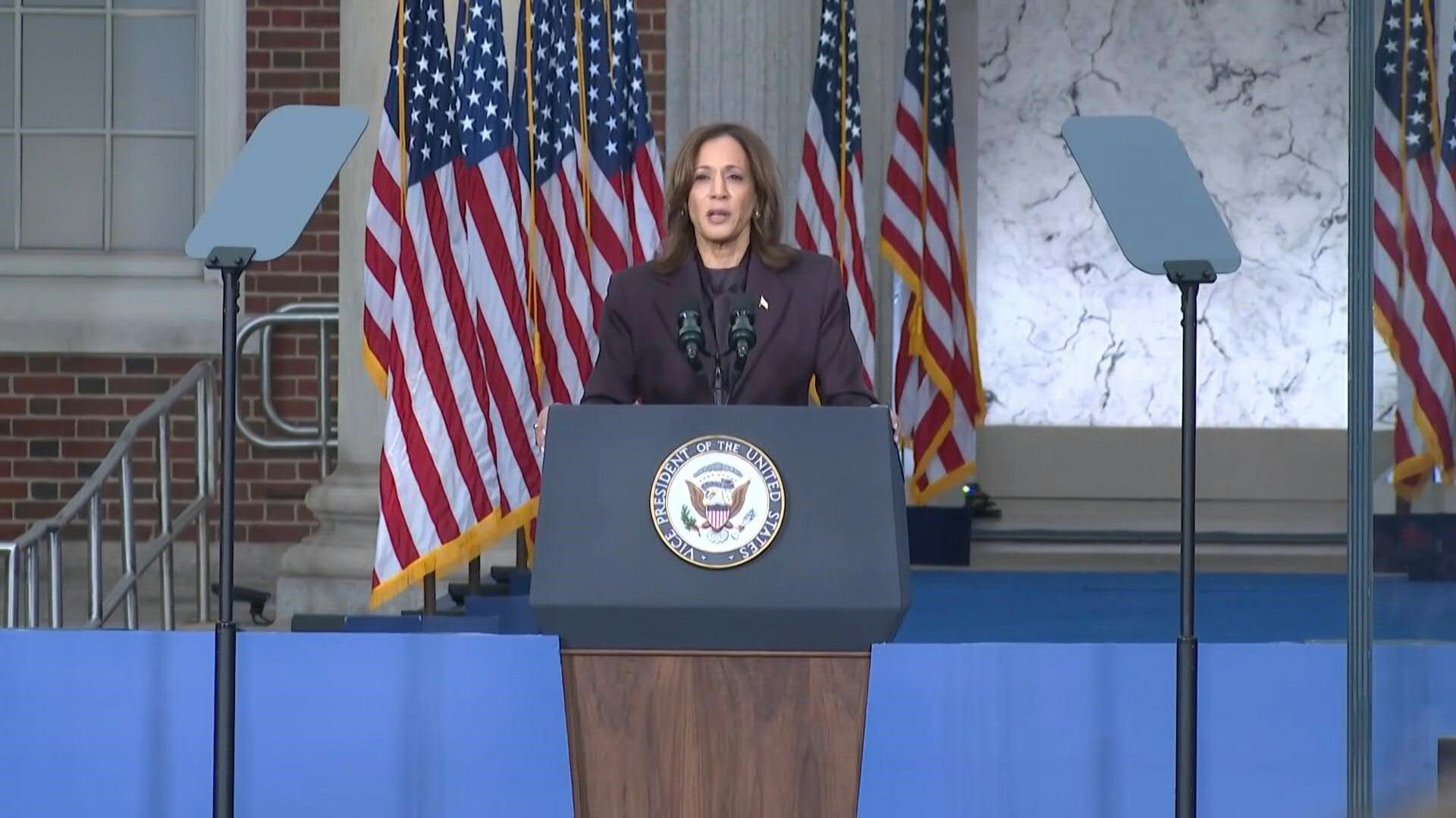 Harris says 'we must accept the results' of US election - Video