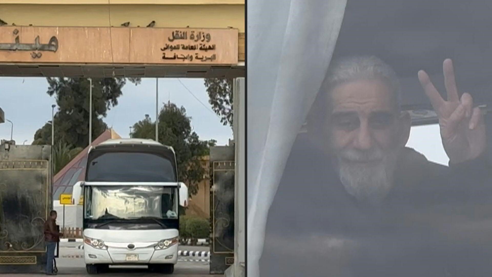Freed Palestinian prisoners forced into exile in Egypt arrive at Rafah crossing