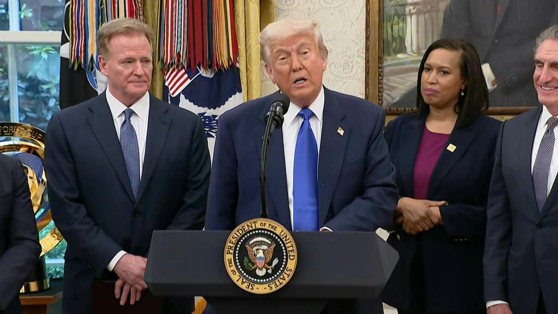 Video: Trump announces the 2027 NFL draft will be held in Washington, DC