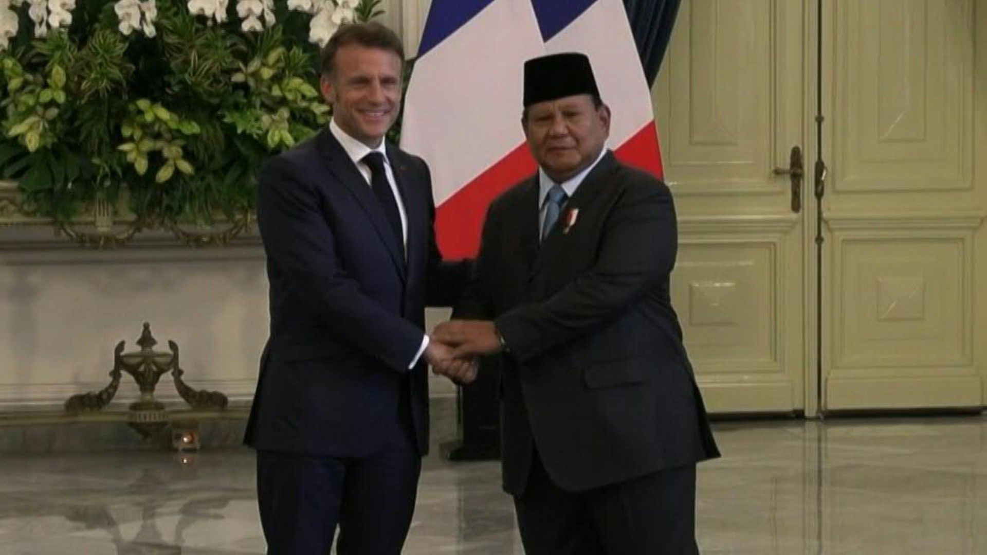 France's Macron holds a meeting with Indonesian president in Jakarta
