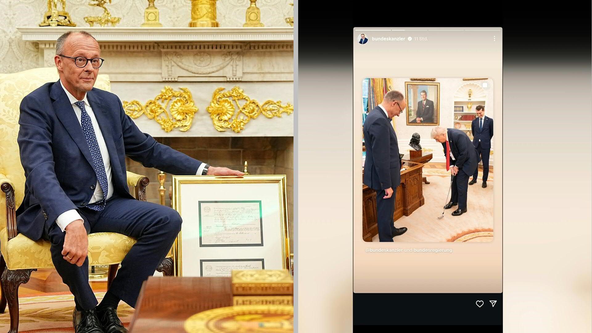Merz‘ Charmeoffensive: Gastgeschenke für Donald Trump