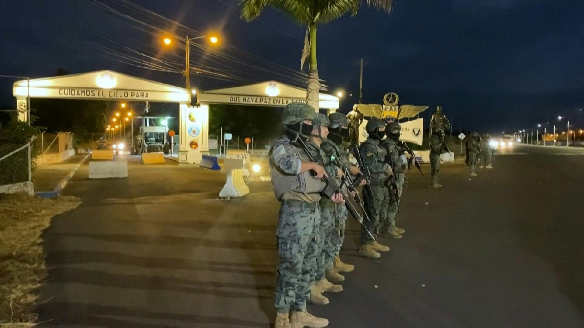 Images of air base where Ecuador's top fugitive 'Fito' has been transferred after capture