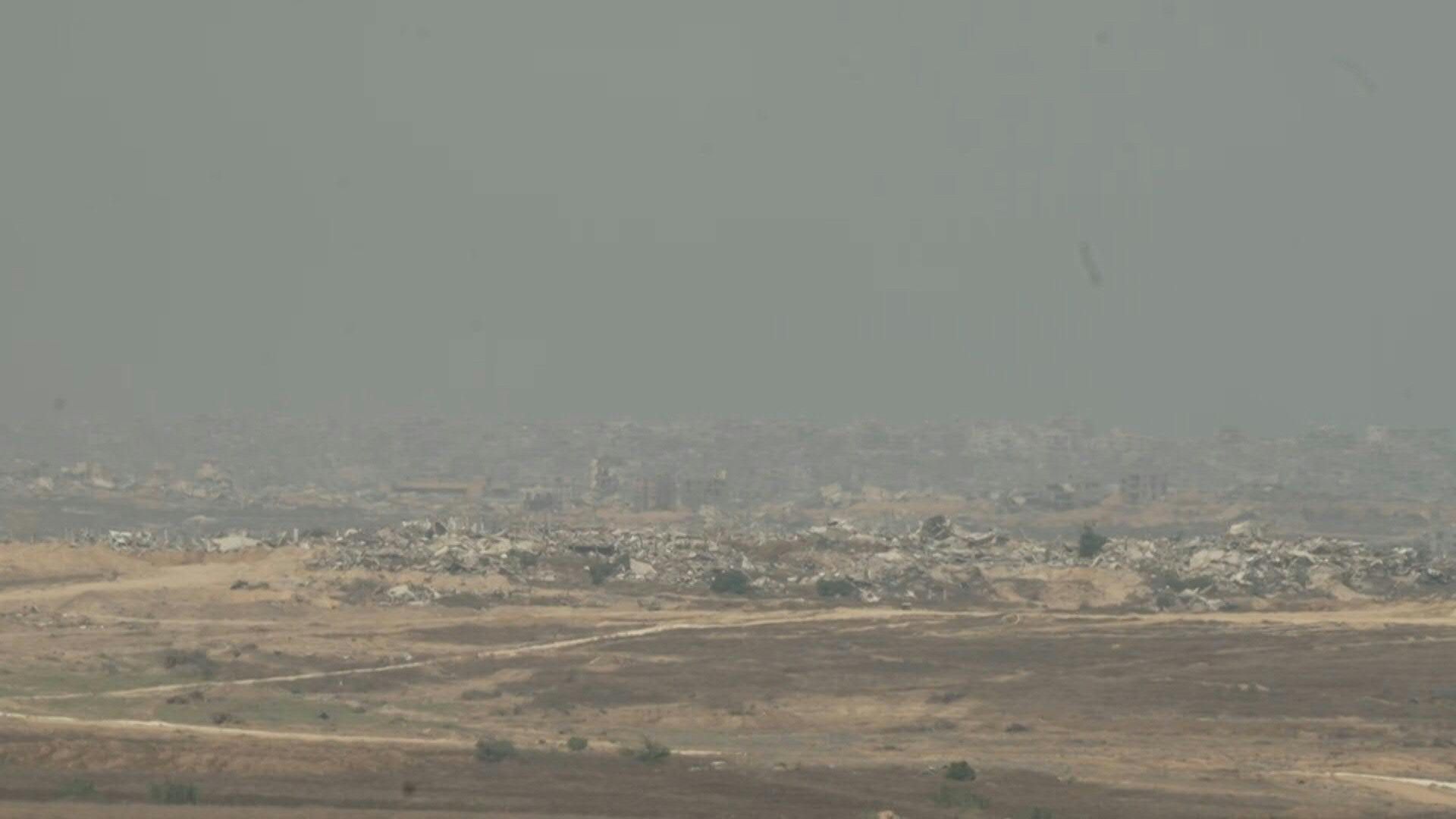 Smoke rises after explosions over northern Gaza