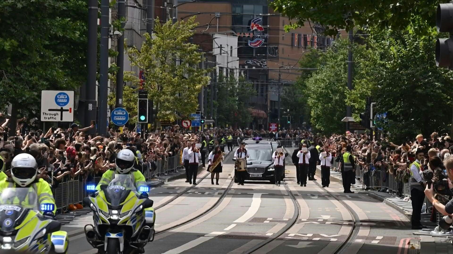 Ozzy Osbourne fans line street to bid farewell to rocker in UK hometown