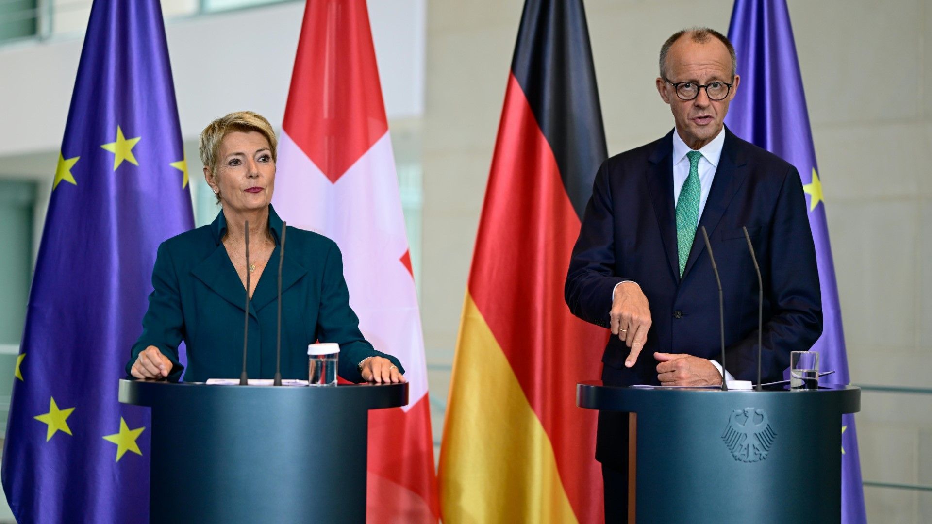 Merz und Keller-Sutter betonen Wert von „regelbasiertem“ Handel
