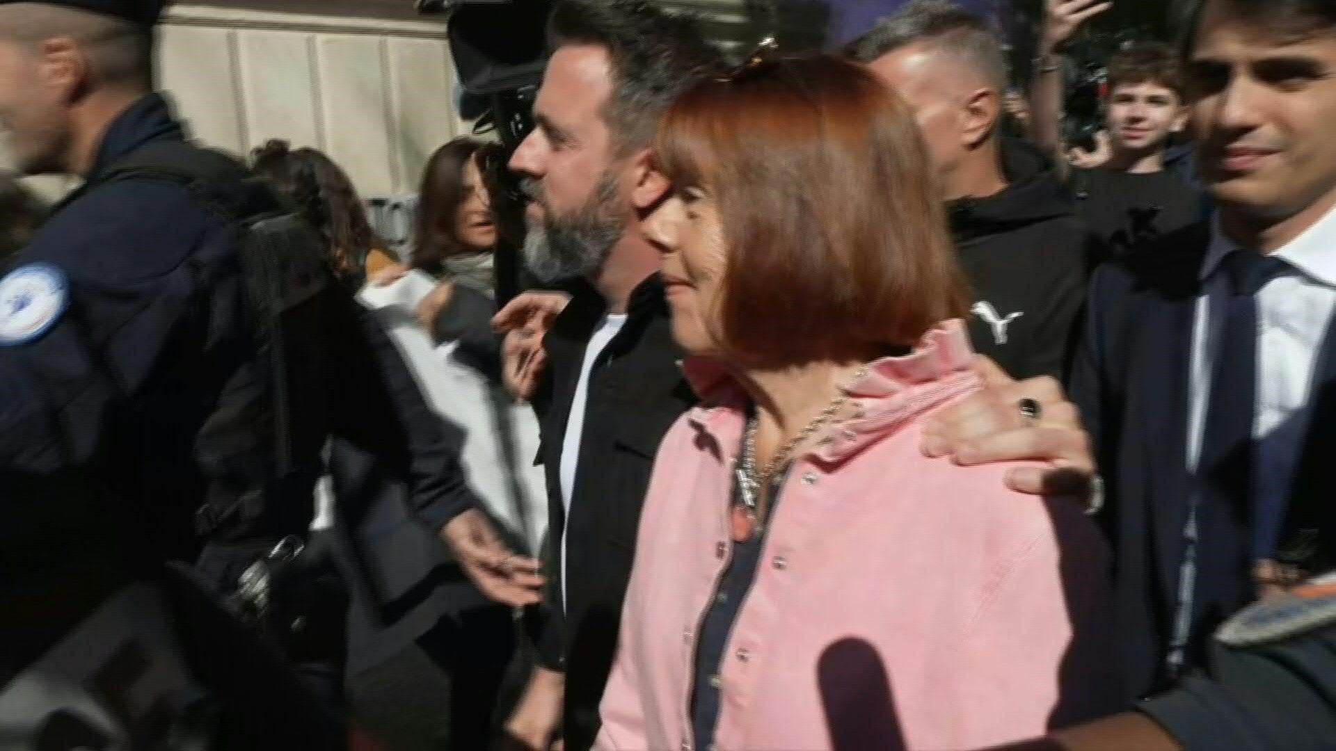 French rape victim Gisele Pelicot arrives at court to applause