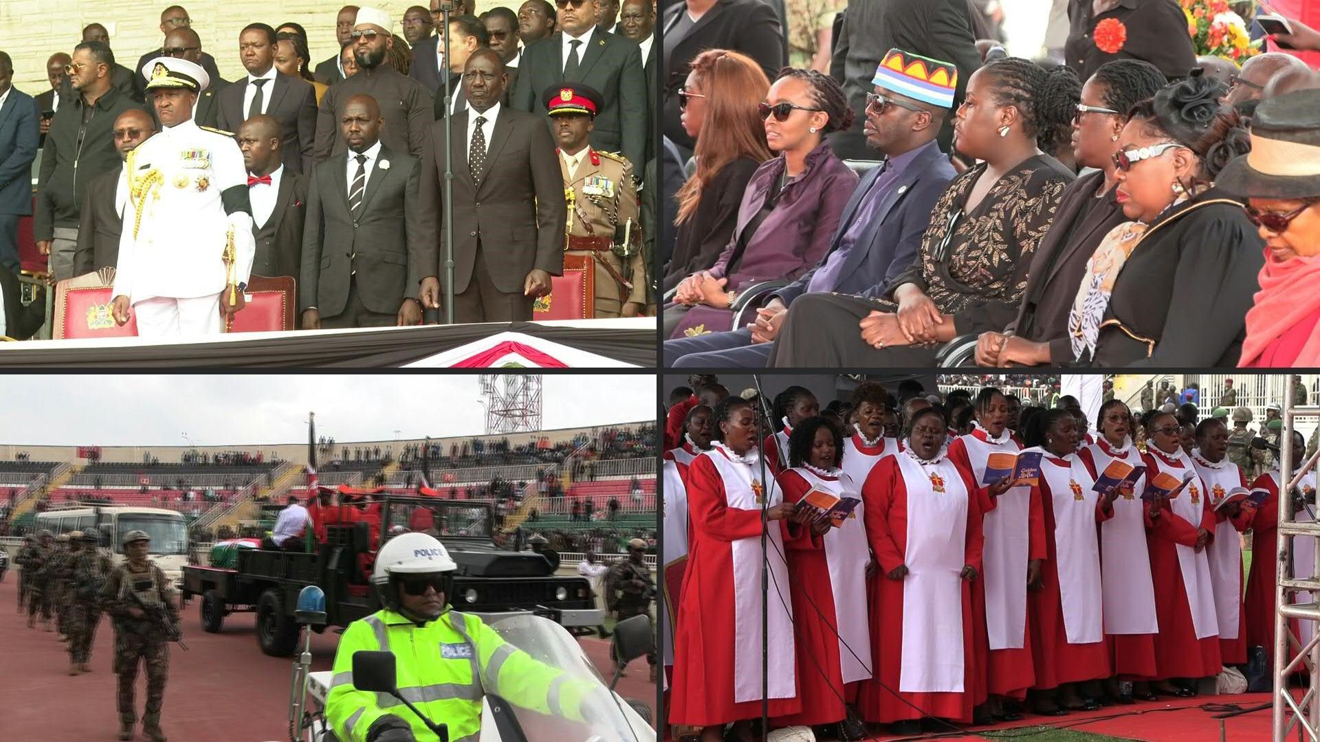Kenya's Ruto joins crowds at state funeral for opposition leader Odinga