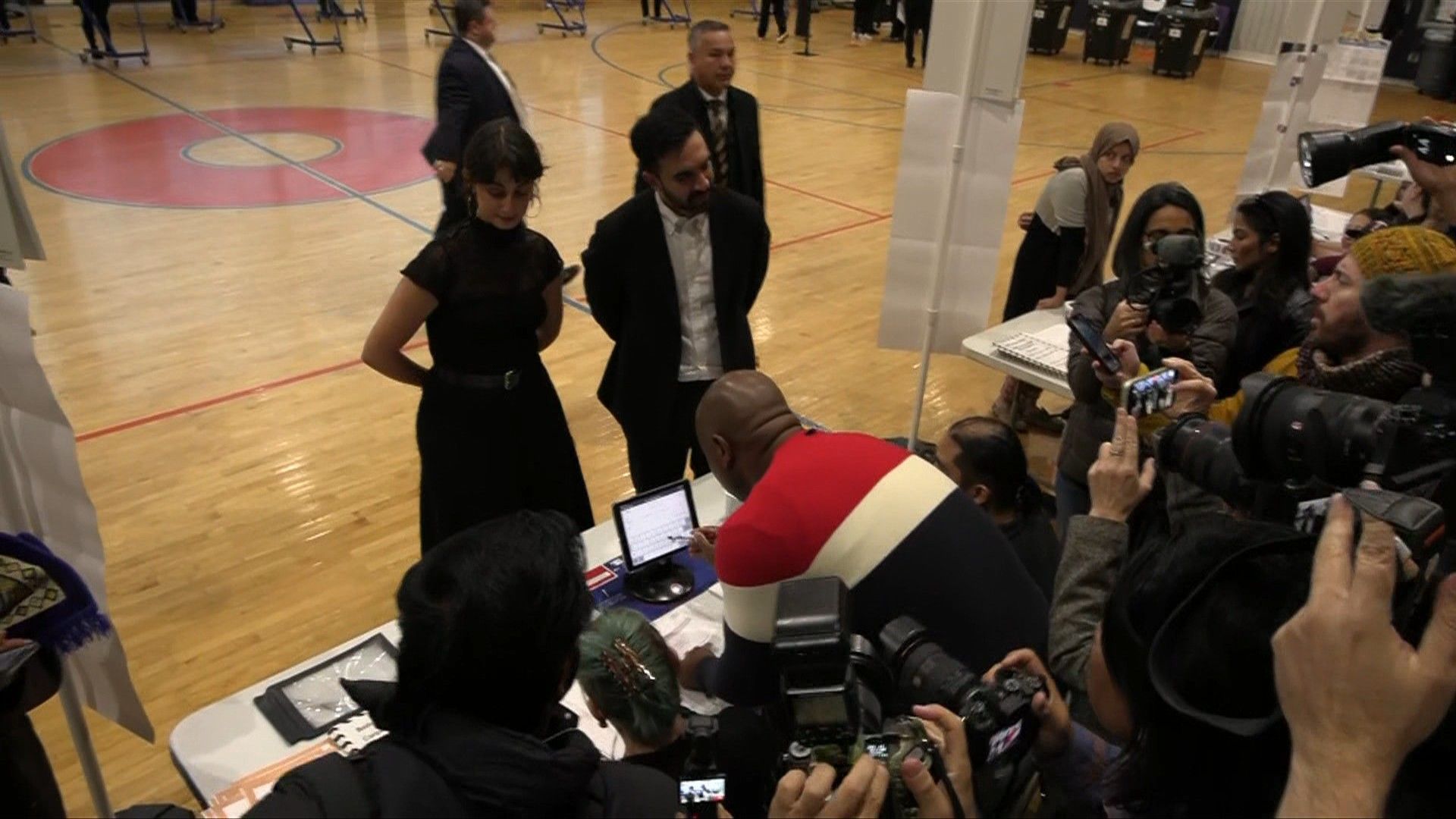 Democrat candidate Zohran Mamdami votes in New York Mayoral mayoral election