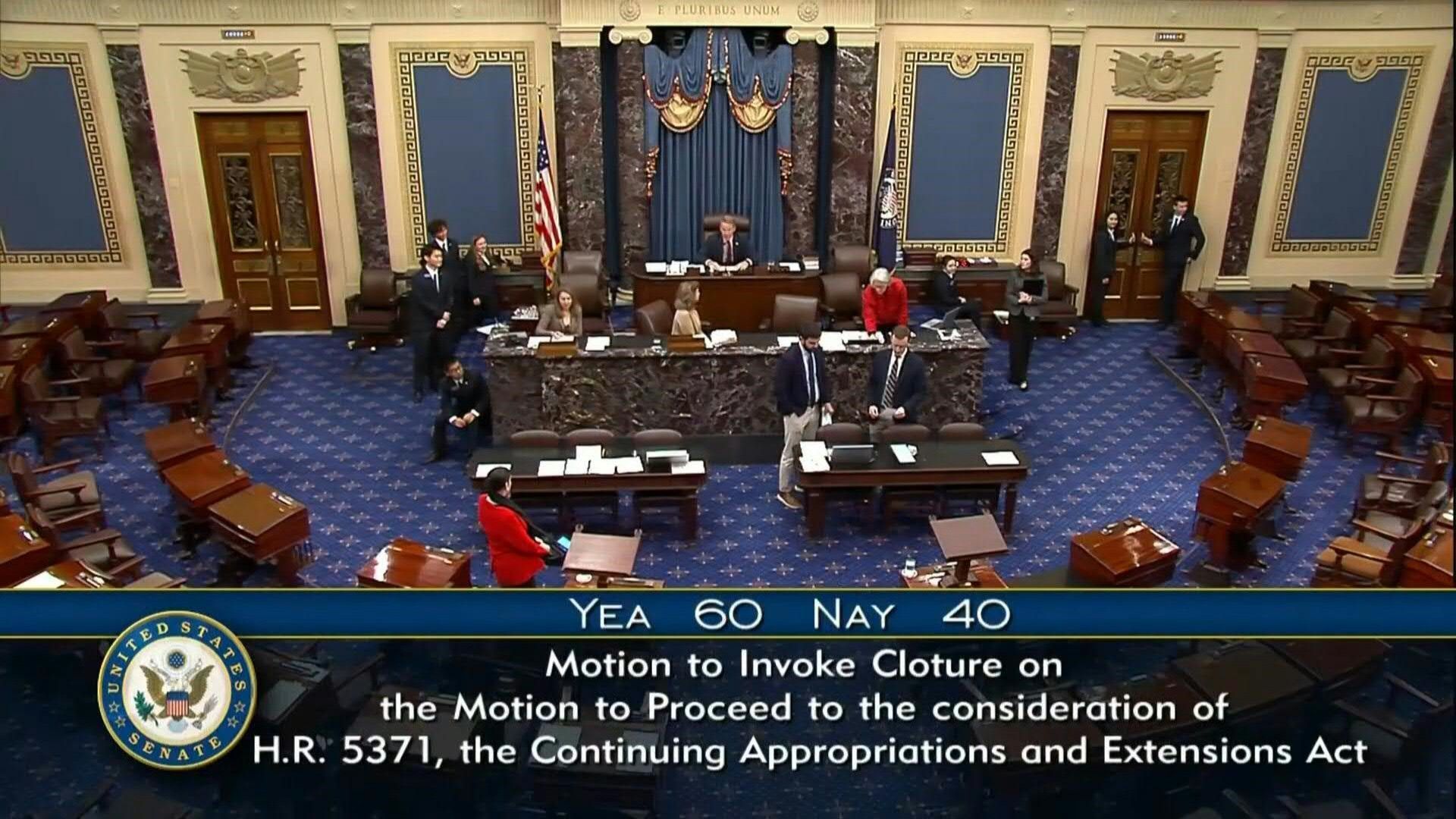 Video: US Senate advances bill to end government shutdown