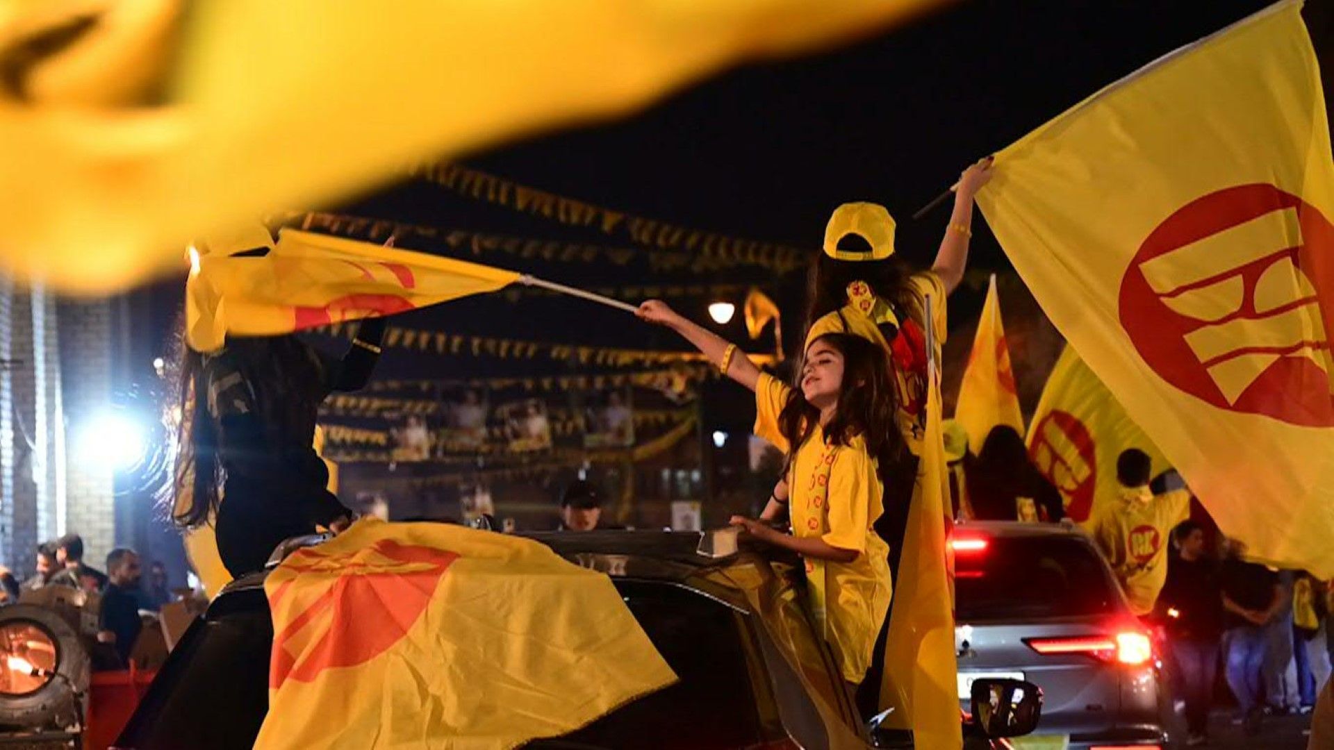 Video: Kurdistan's KDP party supporters celebrate Iraq's general election victory in Arbil