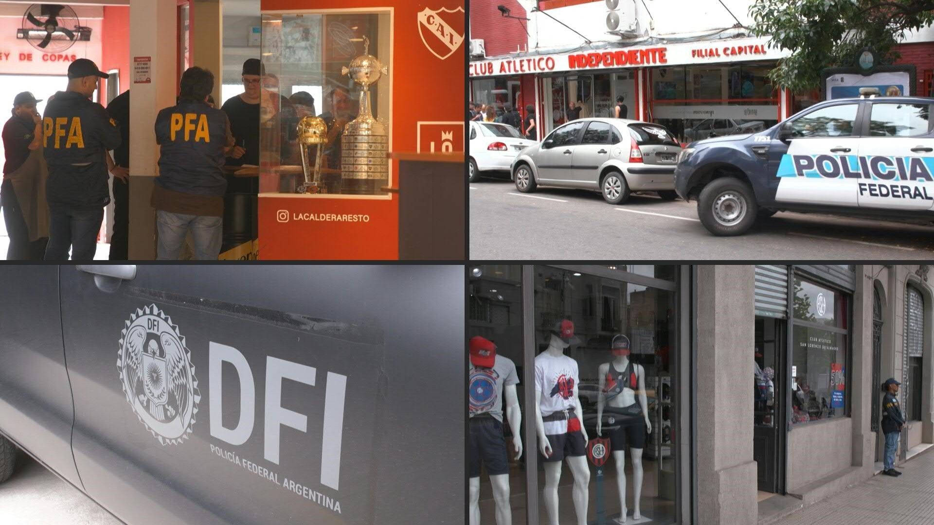 Video: Argentine Federal Police carry out raids at football club facilities