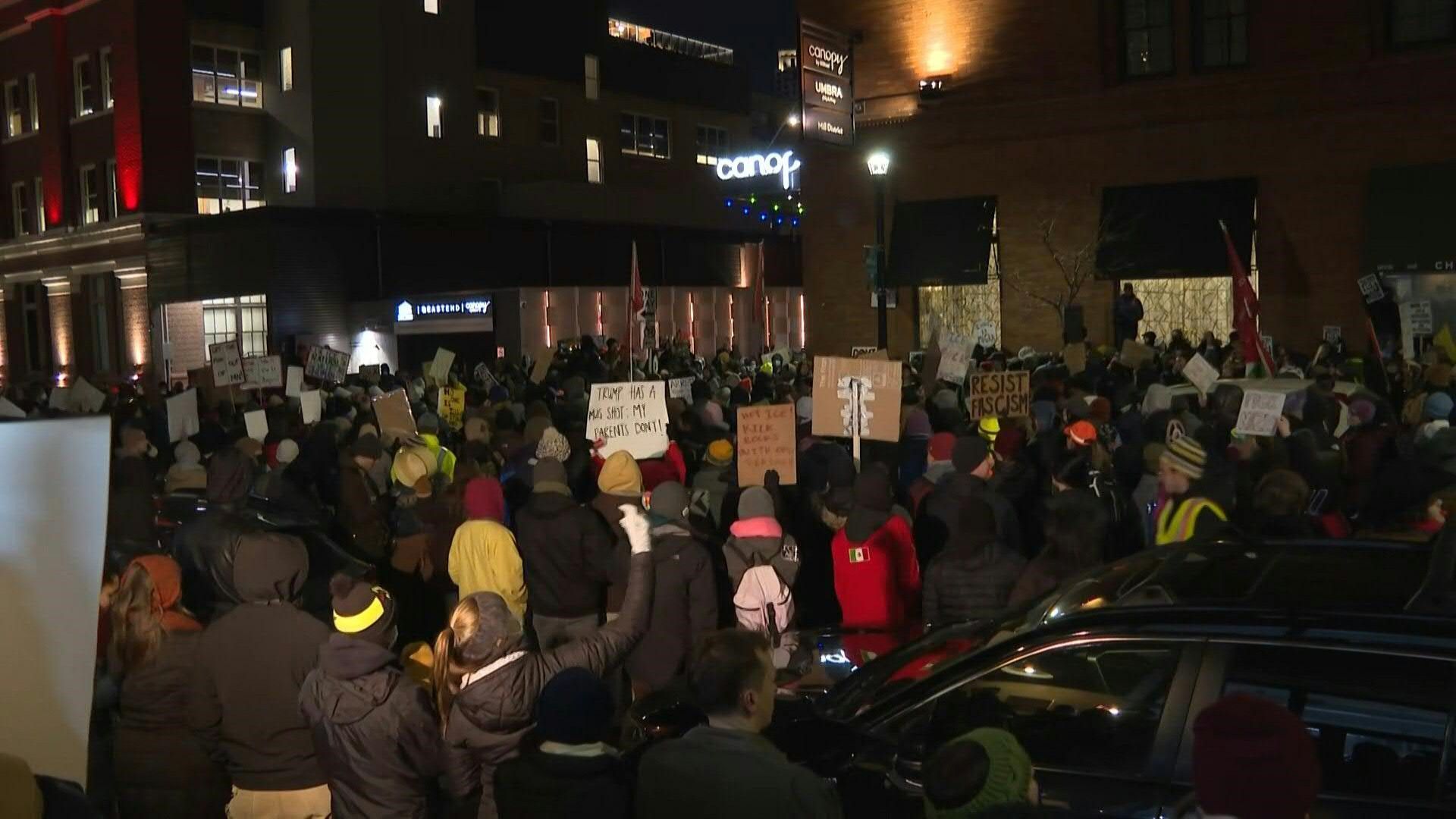 Minneapolis-Protesters-gather-outside-hotel-hosting-US-federal-agents
