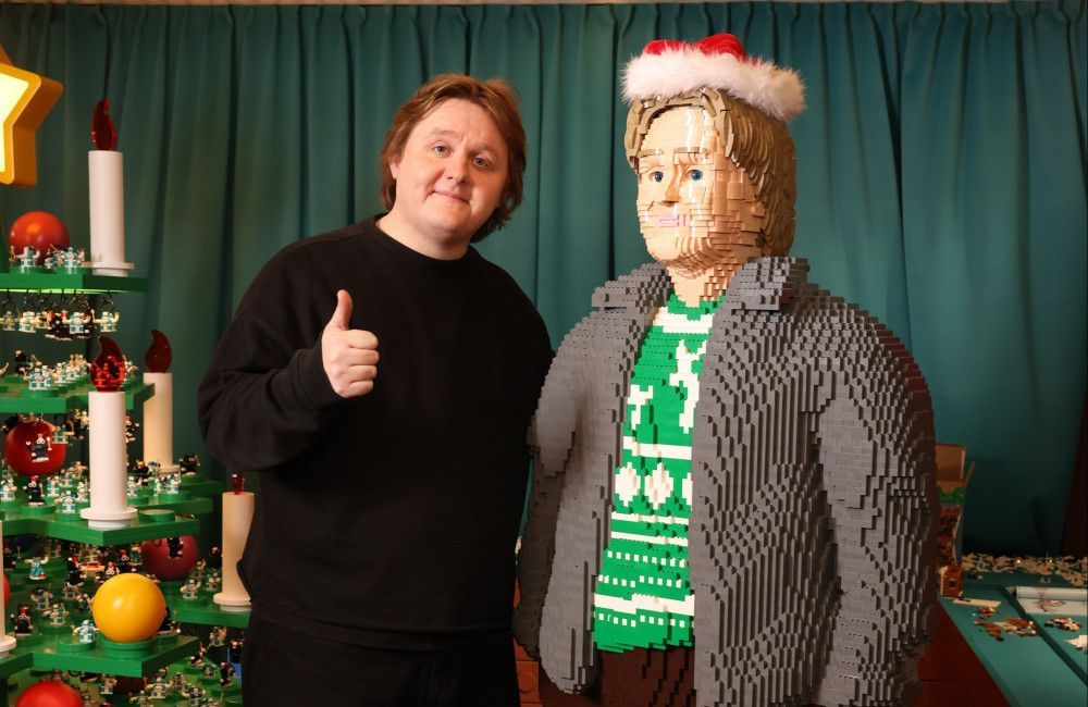 Lewis Capaldi has been given a life-sized LEGO model of himself