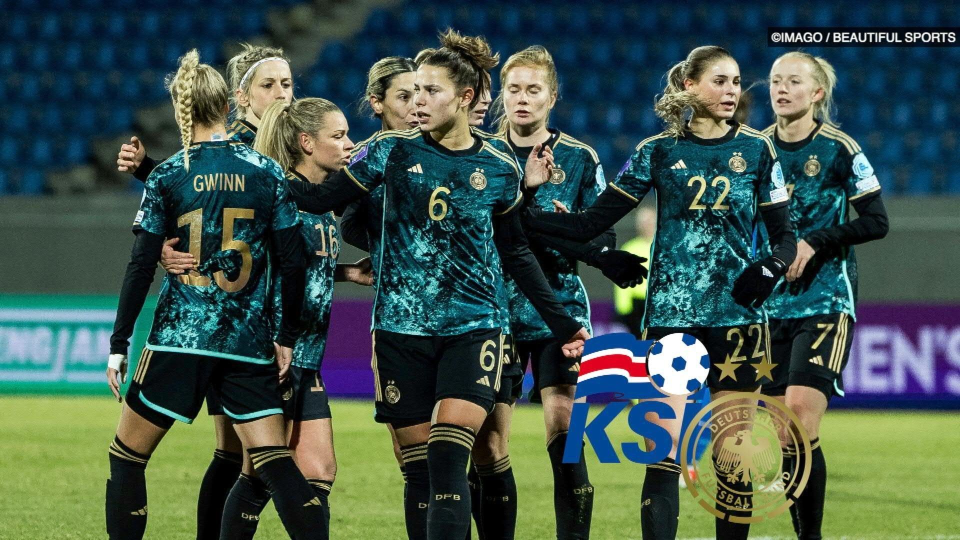 Sieg gegen Island: DFB-Frauen erkämpfen Olympia-Showdown