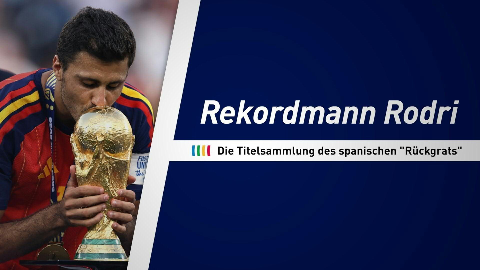 Video: Rekordmann Rodri: Die Titelsammlung des spanischen "Rückgrats"
