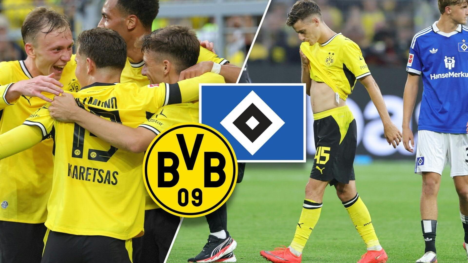 Video: Dortmund dominiert den HSV - Bangen um Konstantelias