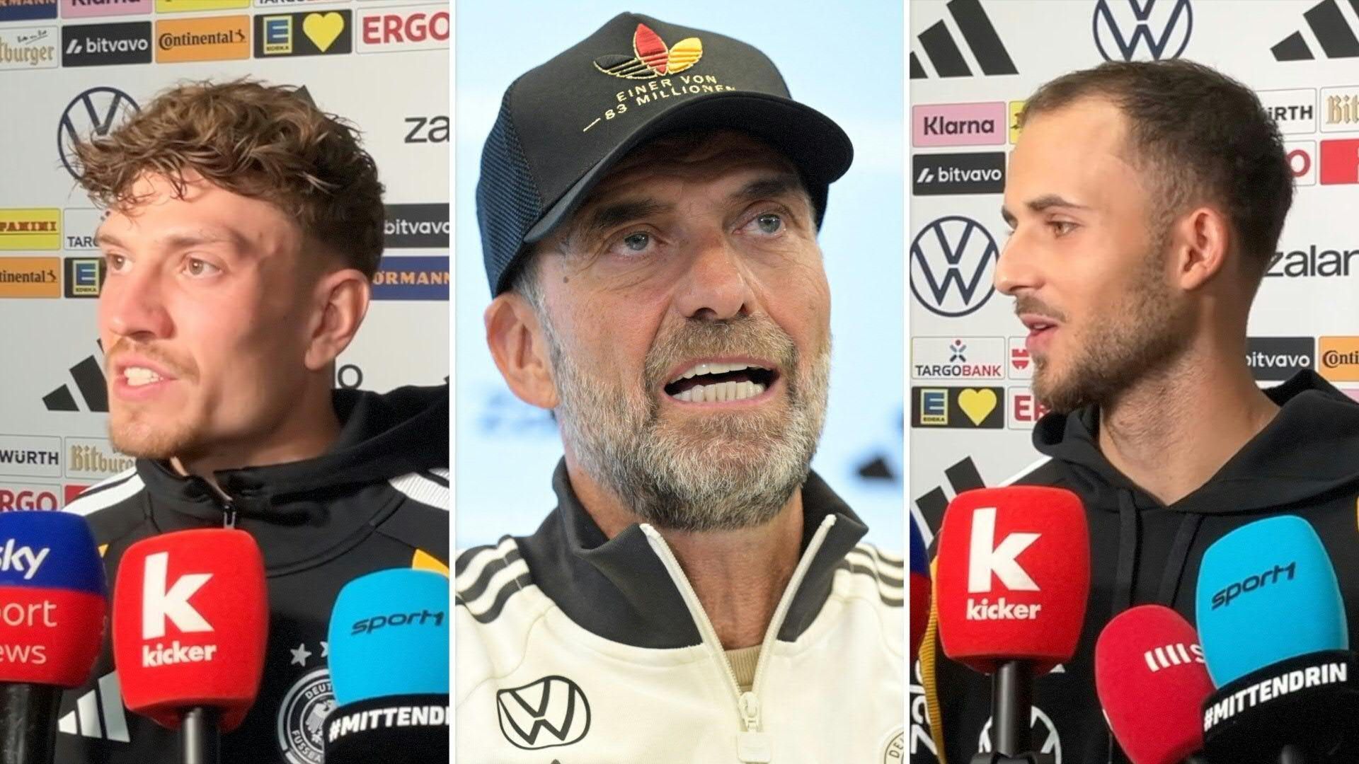 Video: "Er kann schon ein bisschen was": DFB-Neulinge schwärmen von Klopp