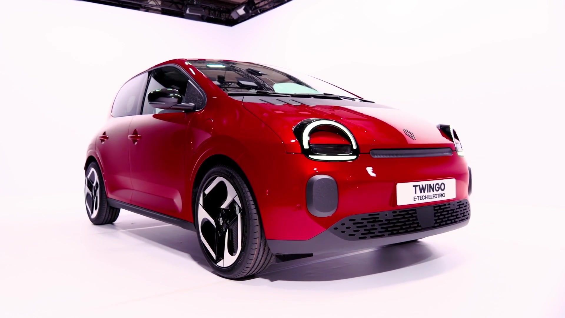 Renault Twingo E-Tech electric Design Preview in Absolute Red