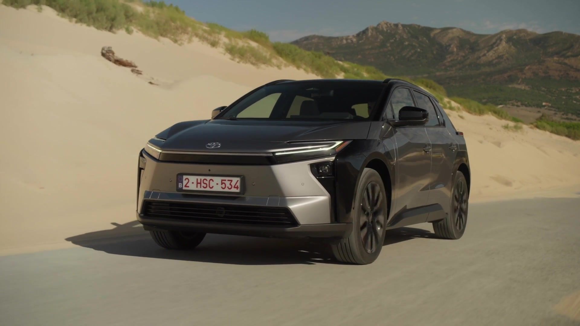 2026 Toyota bZ4X AWD in Precious Metal Driving Video