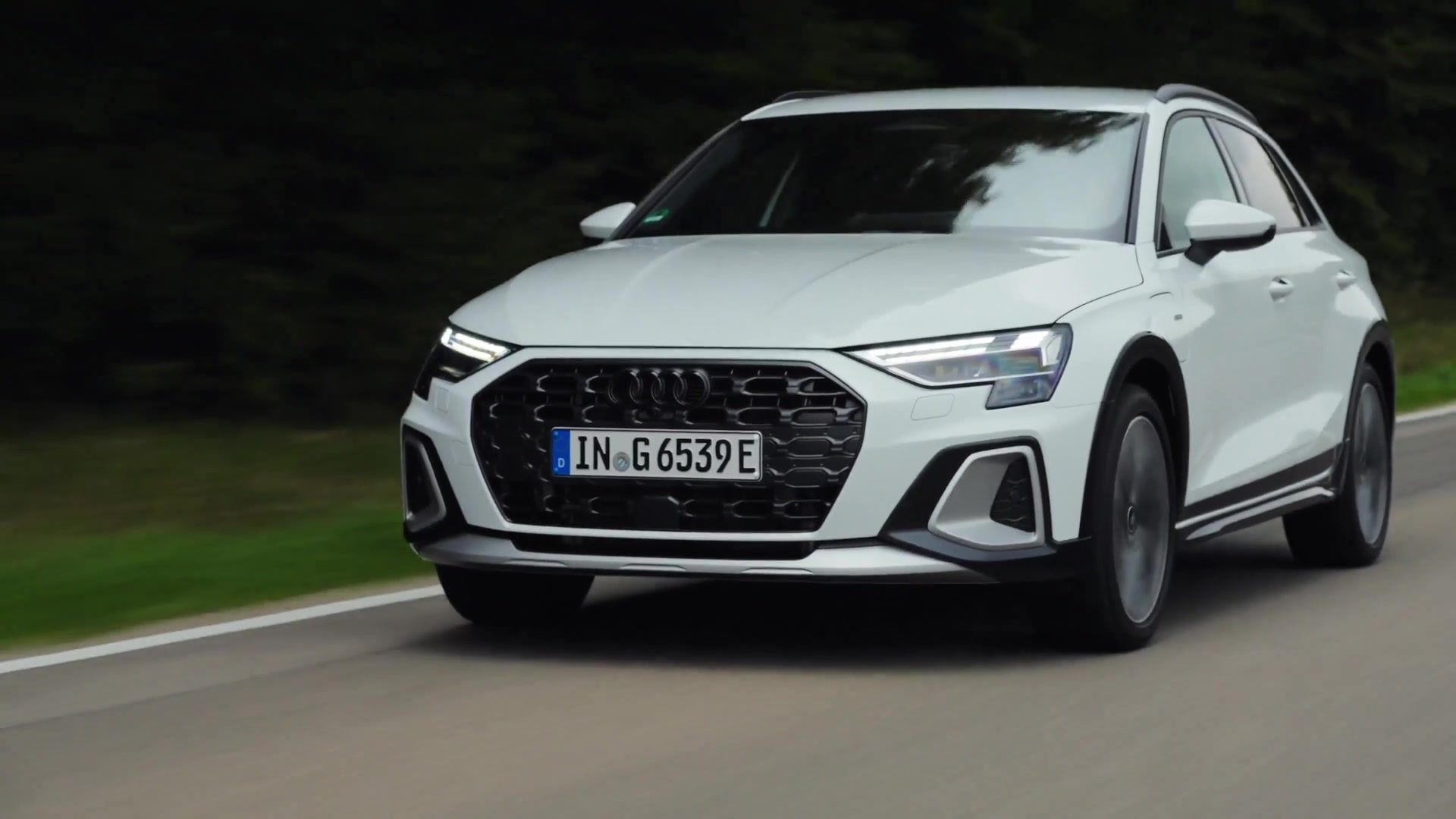 Audi A3 allstreet e-hybrid in White Driving Video