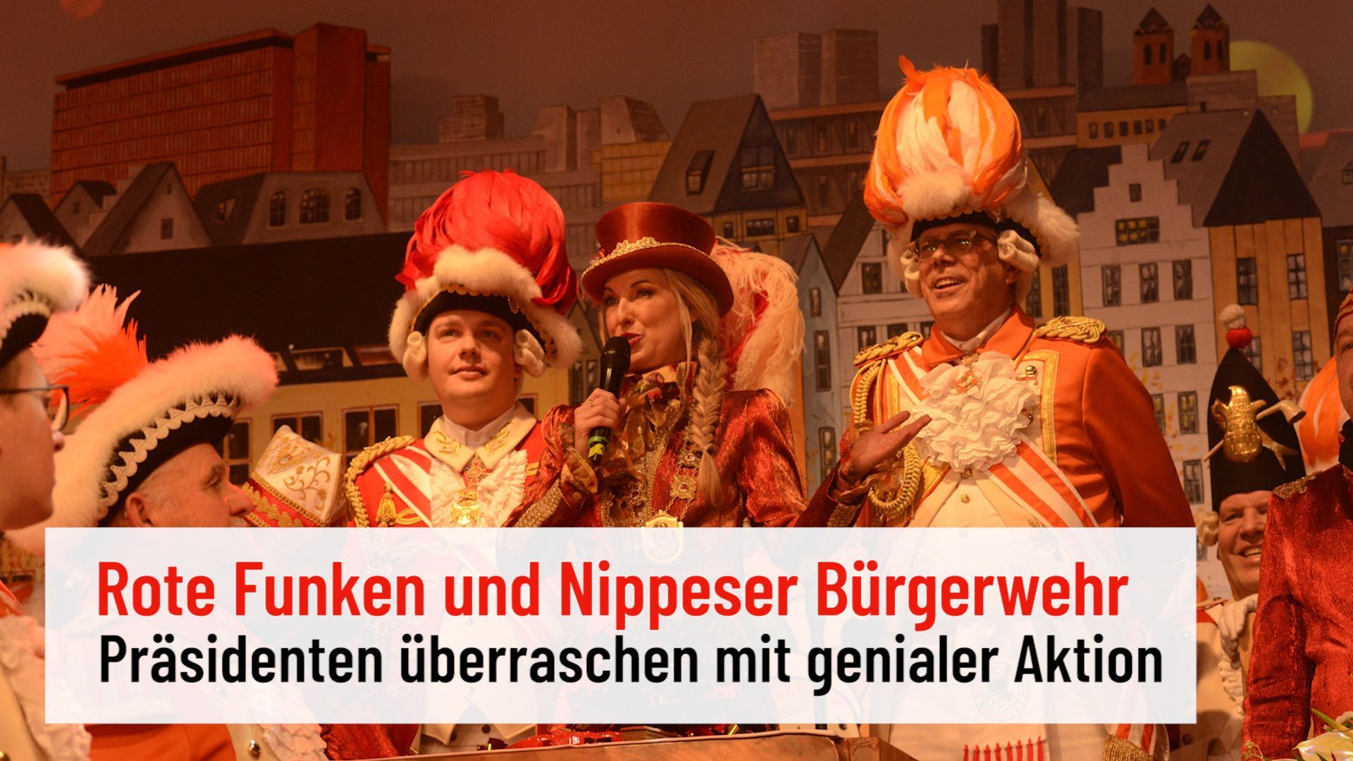 Cologne Carnival: Rote Funken and Nippeser Bürgerwehr surprise with ingenious action