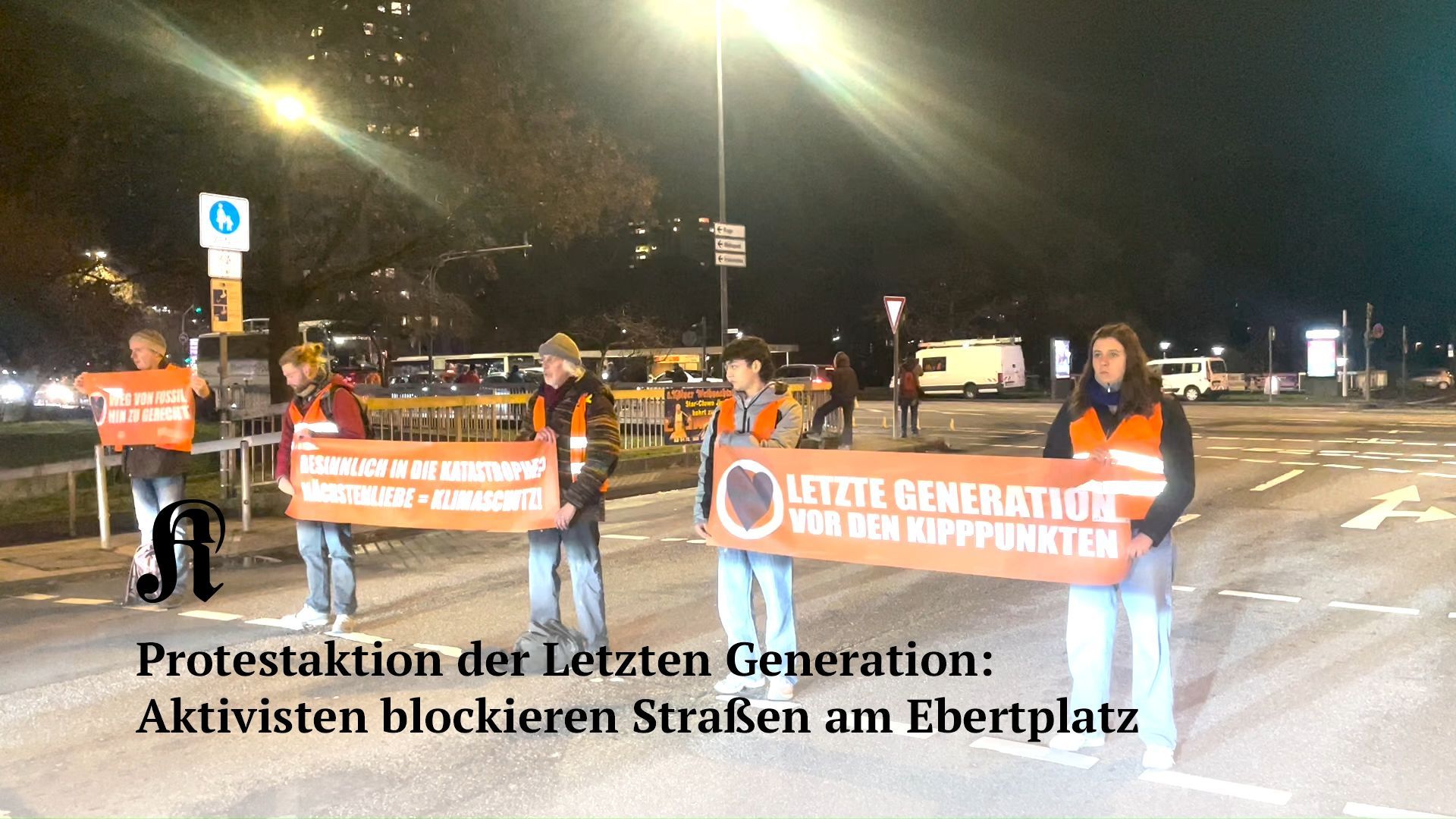 Köln: Letzte Generation blockiert Straßen am Ebertplatz
