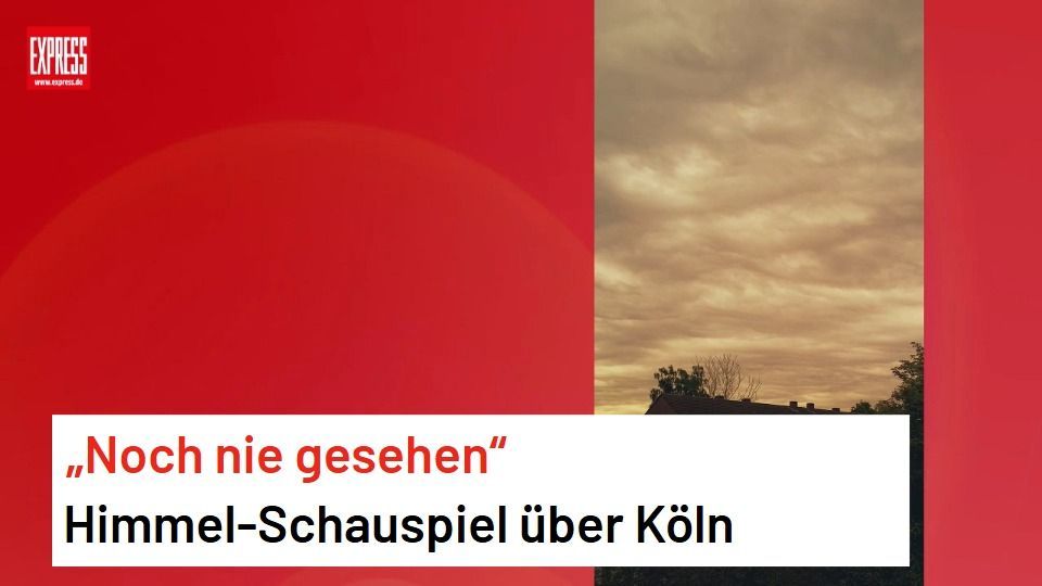 Video: Spektakuläres Naturschauspiel am Kölner Morgenhimmel