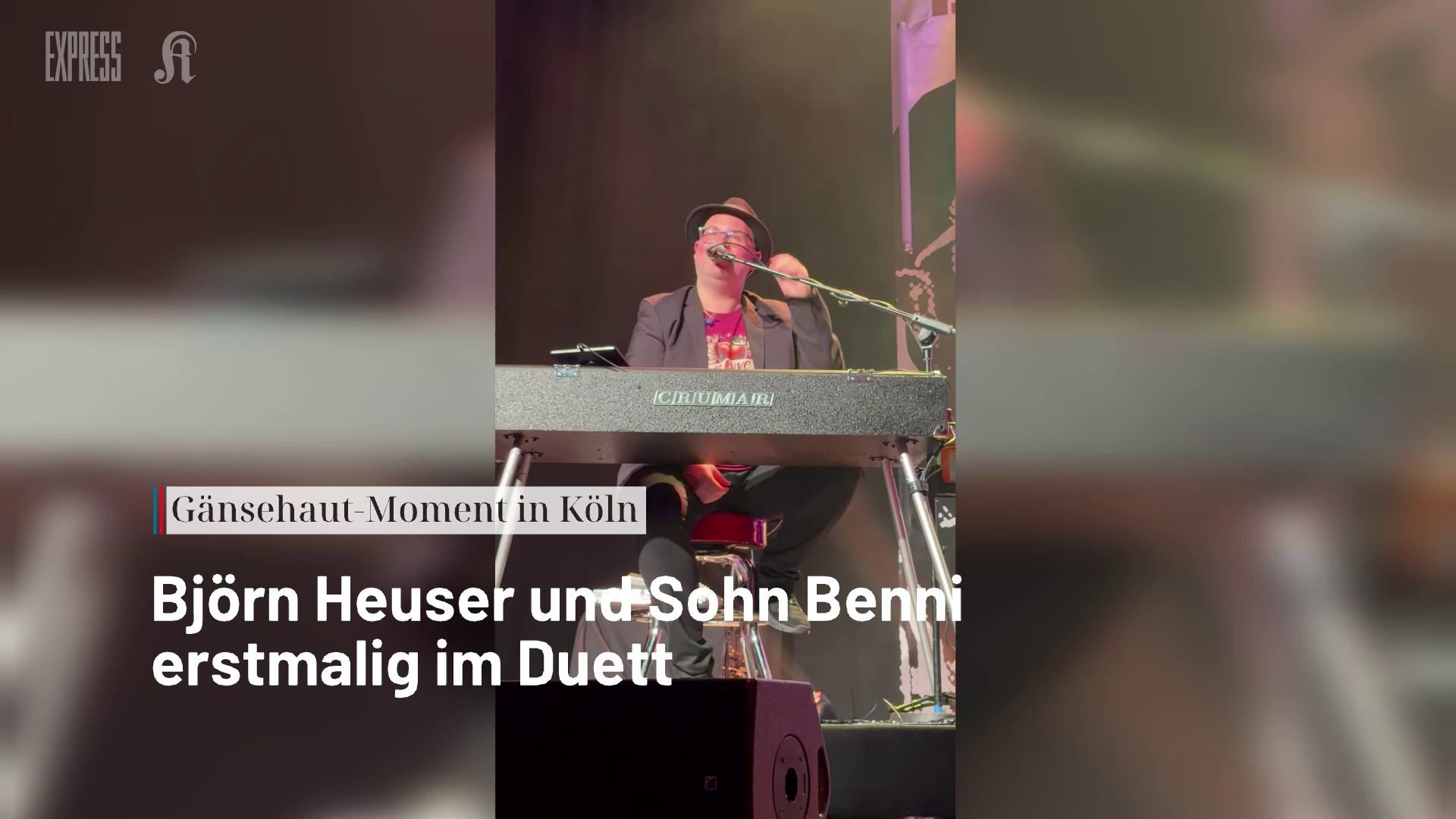 Video: Björn Heuser: Premiere mit Sohn Benni im ausverkauften Kölner Gloria