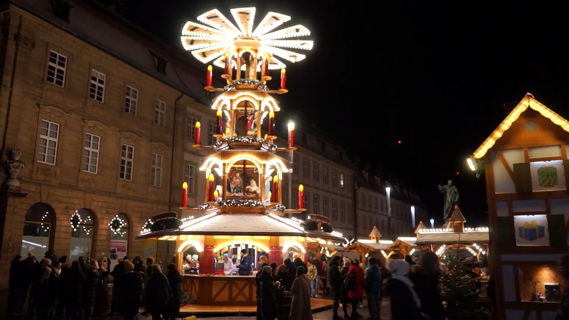 Bamberger Weihnachtsmarkt 2023 Panne bei der Eröffnung und die