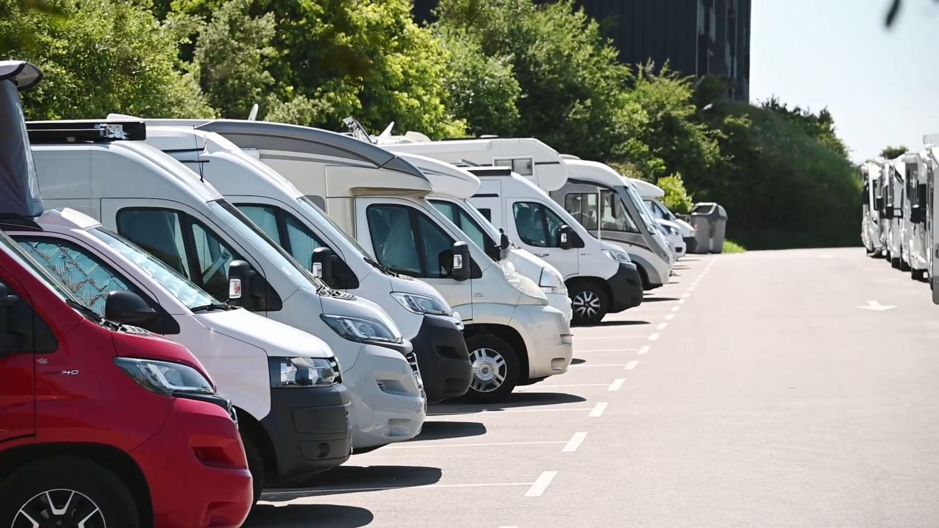 Where can the camper park and for how long?