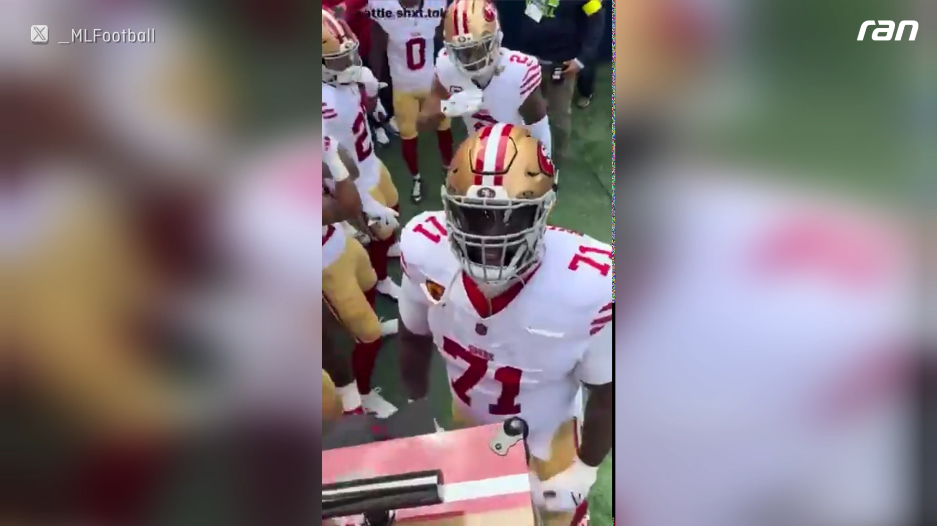 NFL – Seahawks-Fans provoziert: Trent Williams schlägt Banner weg!