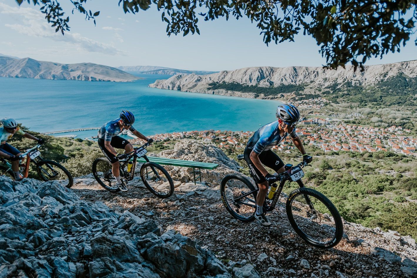 Egger and Baum ride to second place in the first stage of the 4 Islands MTB Croatia