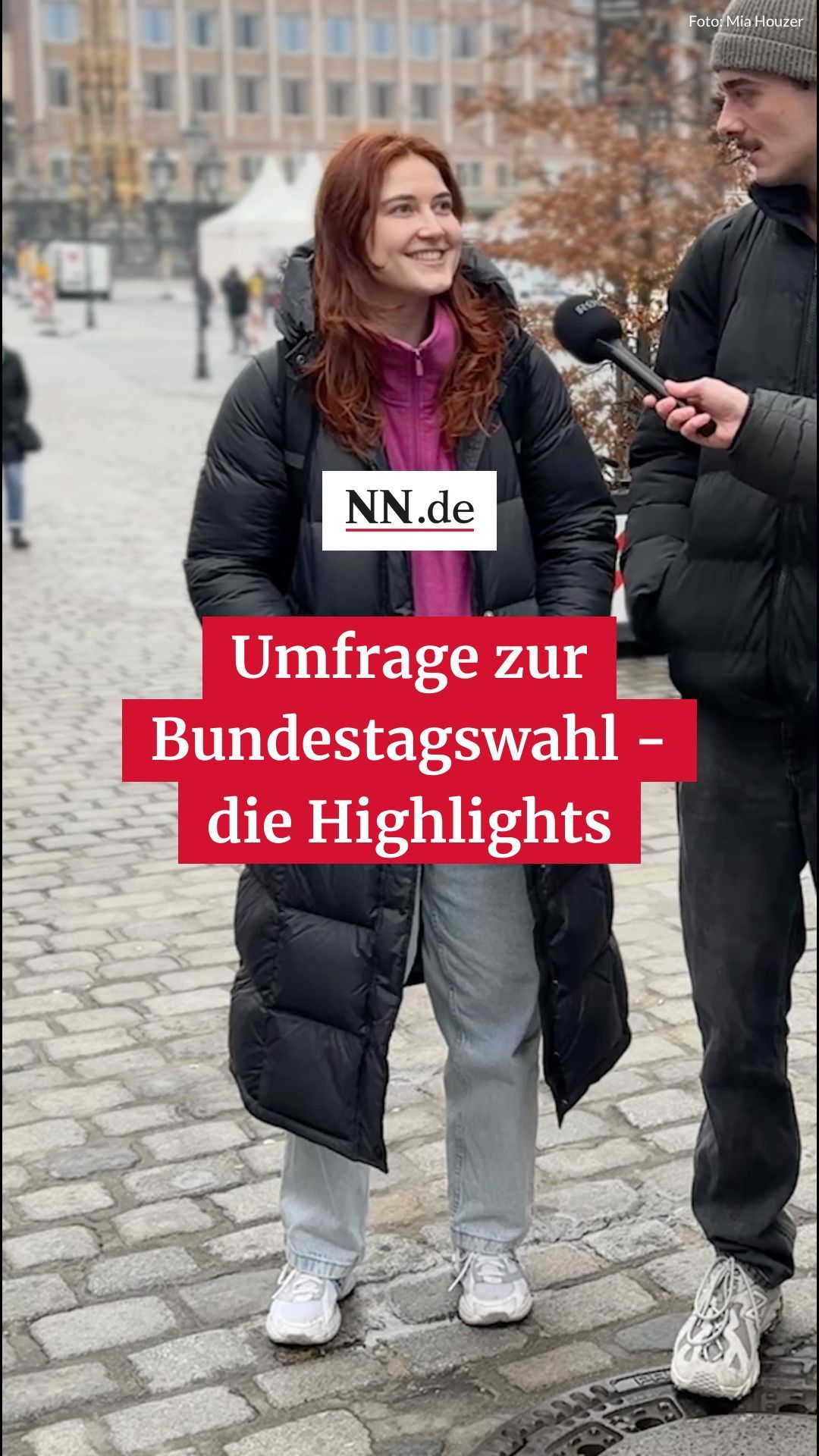 Bundestagswahl 2025 - Straßenumfrage in der Nürnberger Innenstadt