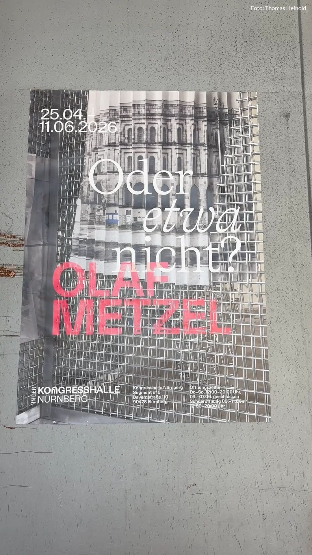 Video: Der Mann, der den Skandal brachte: Objektkünstler Olaf Metzel stellt in der Kongresshalle Nürnberg aus