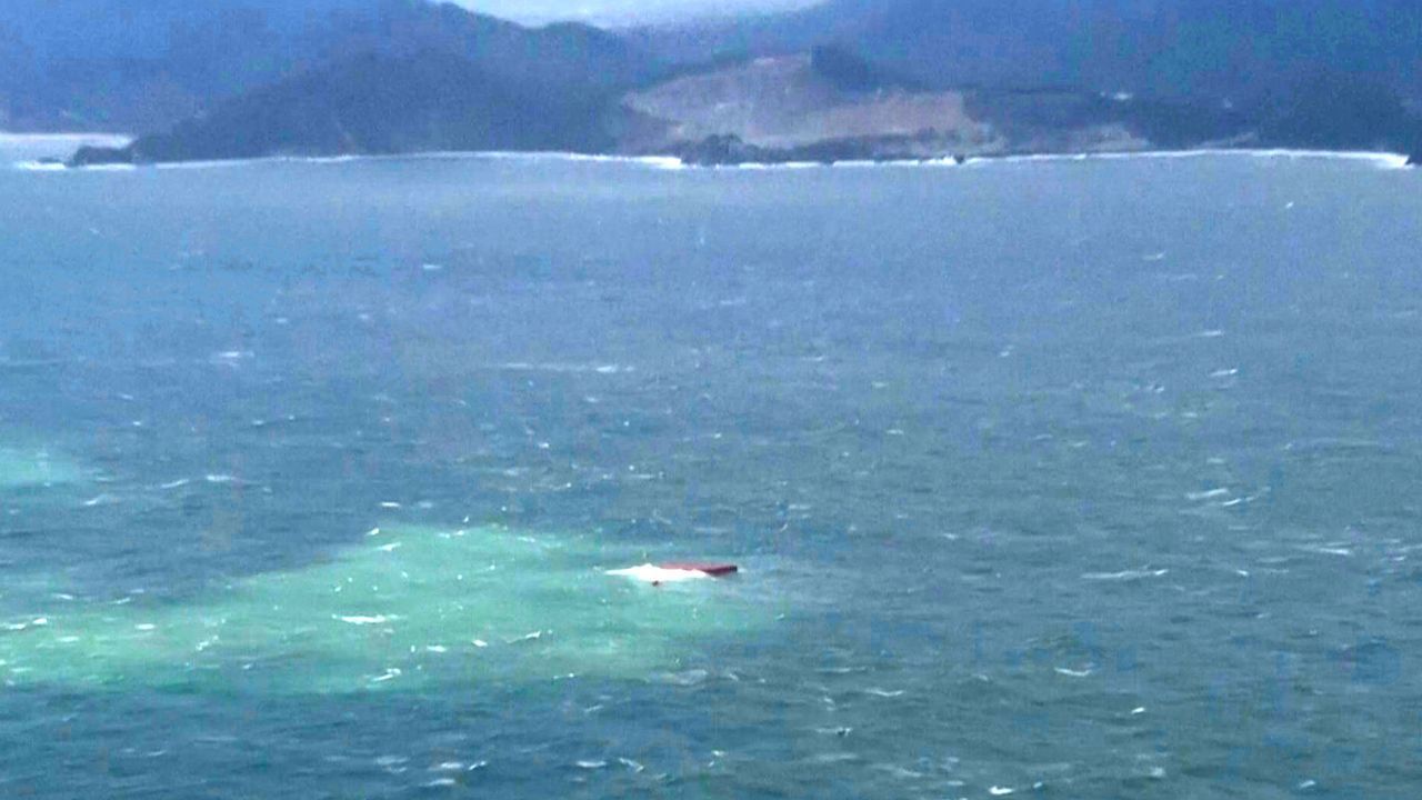 Eight dead after South Korean tanker capsizes in rough seas off Japan