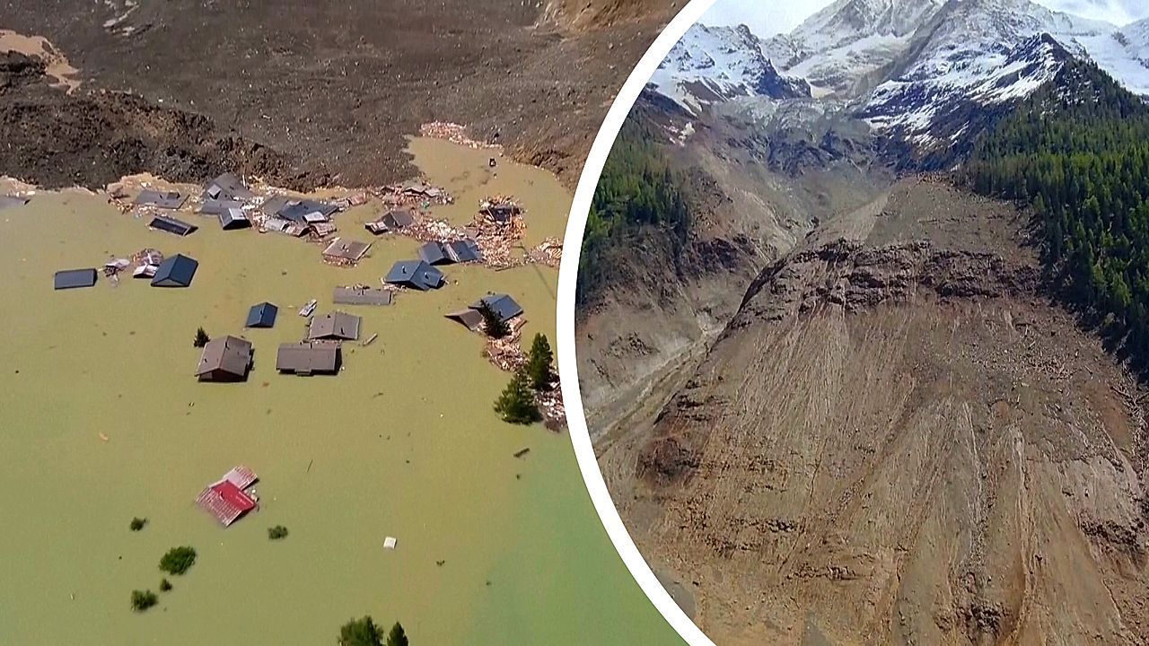 100 Meter Schutt: Aufräumarbeiten nach Gletscherabbruch noch zu gefährlich