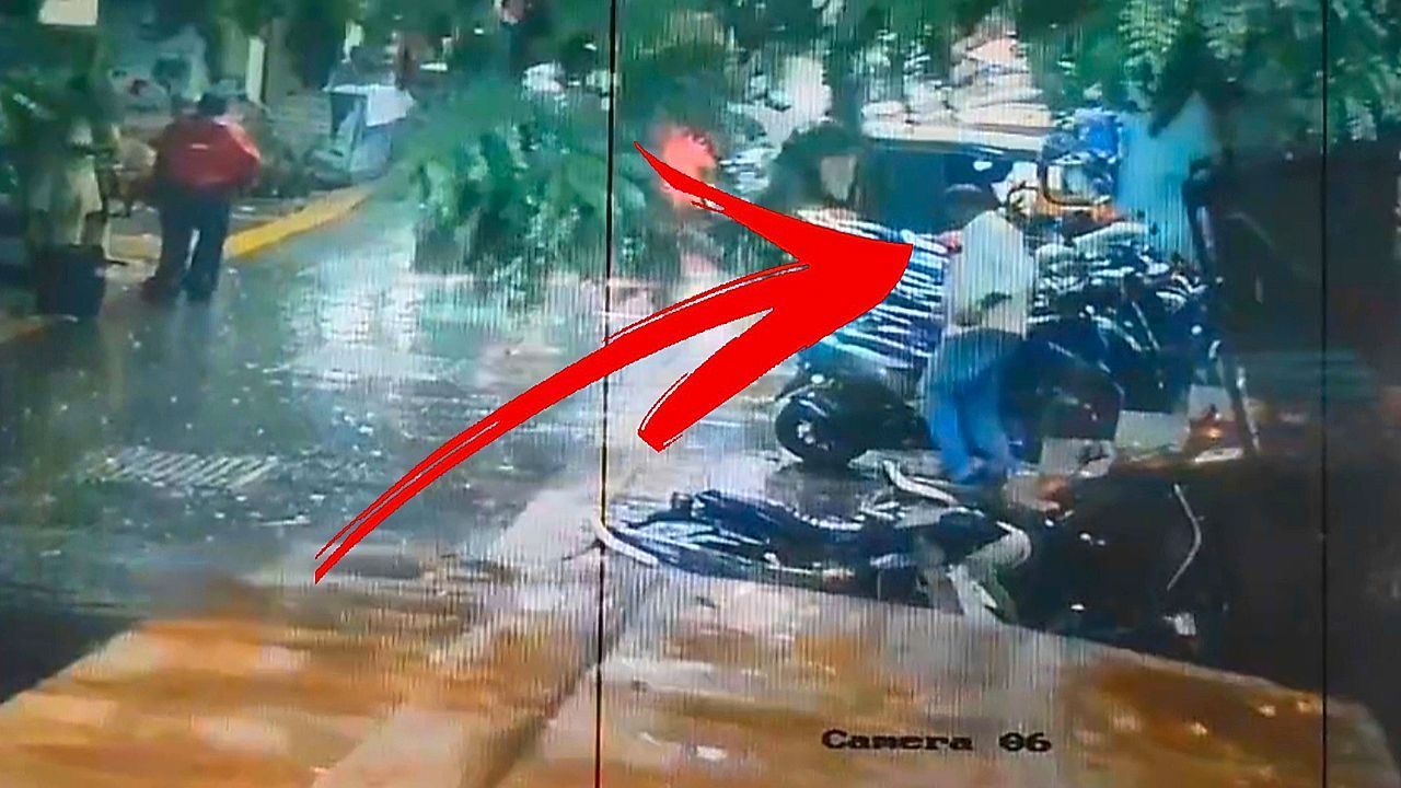 Mann entgeht einstürzender Mauer um Haaresbreite – Überwachungskamera filmt mit