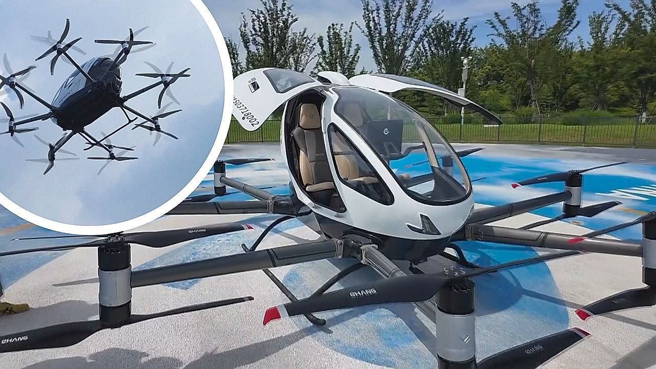 Autonome Lufttaxis in China: Weltweit erste Betriebslizenz für Passagierdrohne