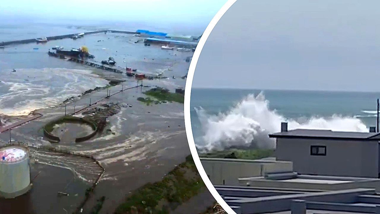 Erdbeben der Stärke 8,8: Tsunami trifft russische Halbinsel Kamtschatka und Japan
