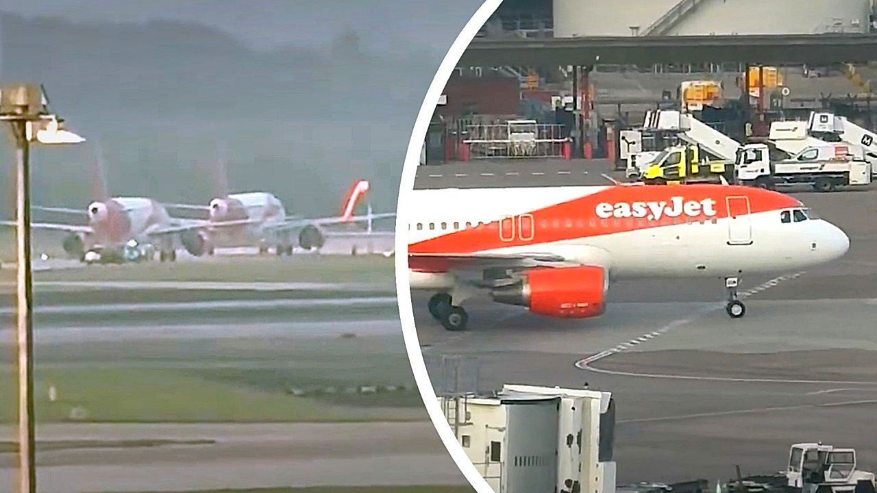 Video: Flugzeuge kollidieren auf dem Rollfeld: Chaos am Flughafen von Manchester