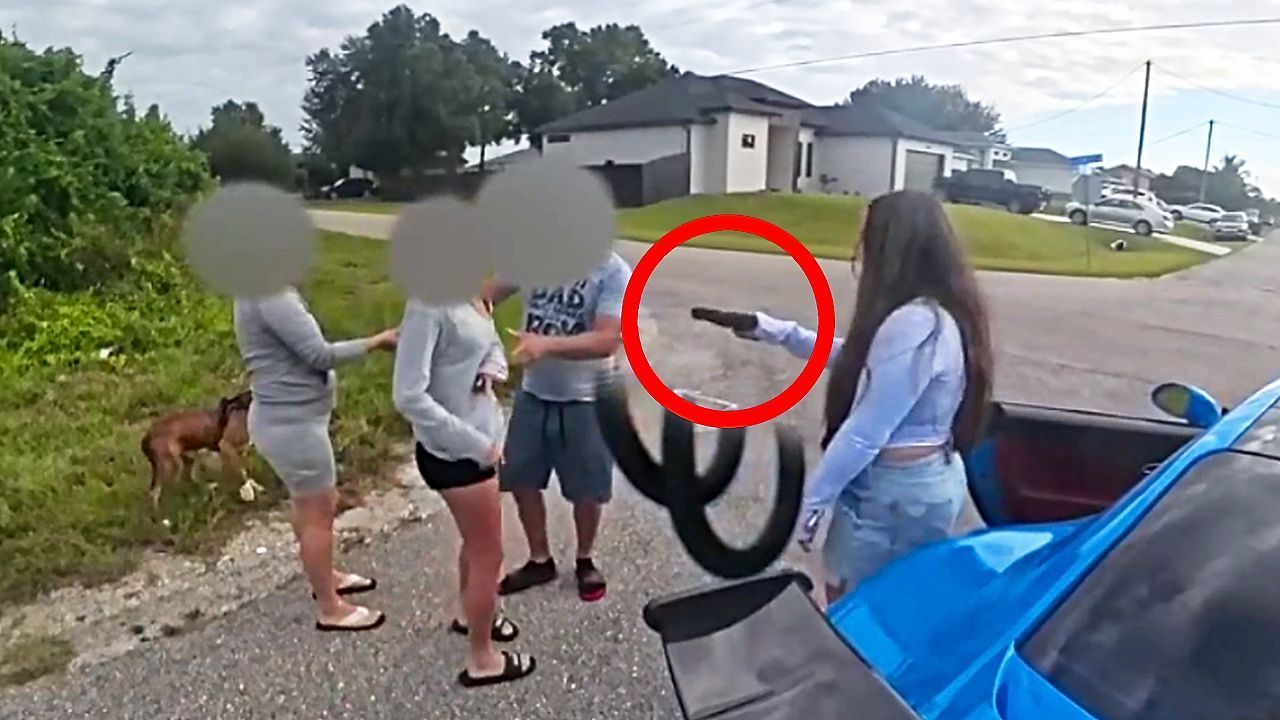 Angry Florida woman points gun at family in 'real-life GTA' road rage incident
