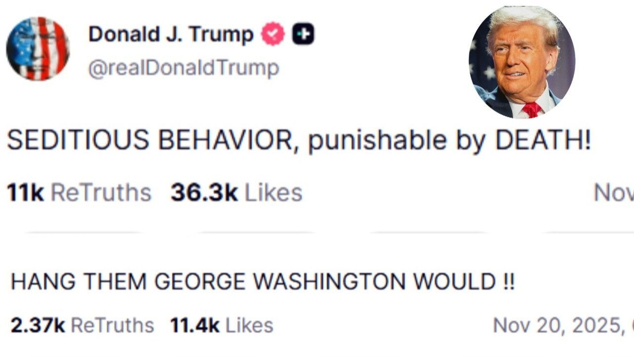 „Verhalten, das mit dem Tode bestraft wird“ – Trump droht demokratischen Abgeordneten